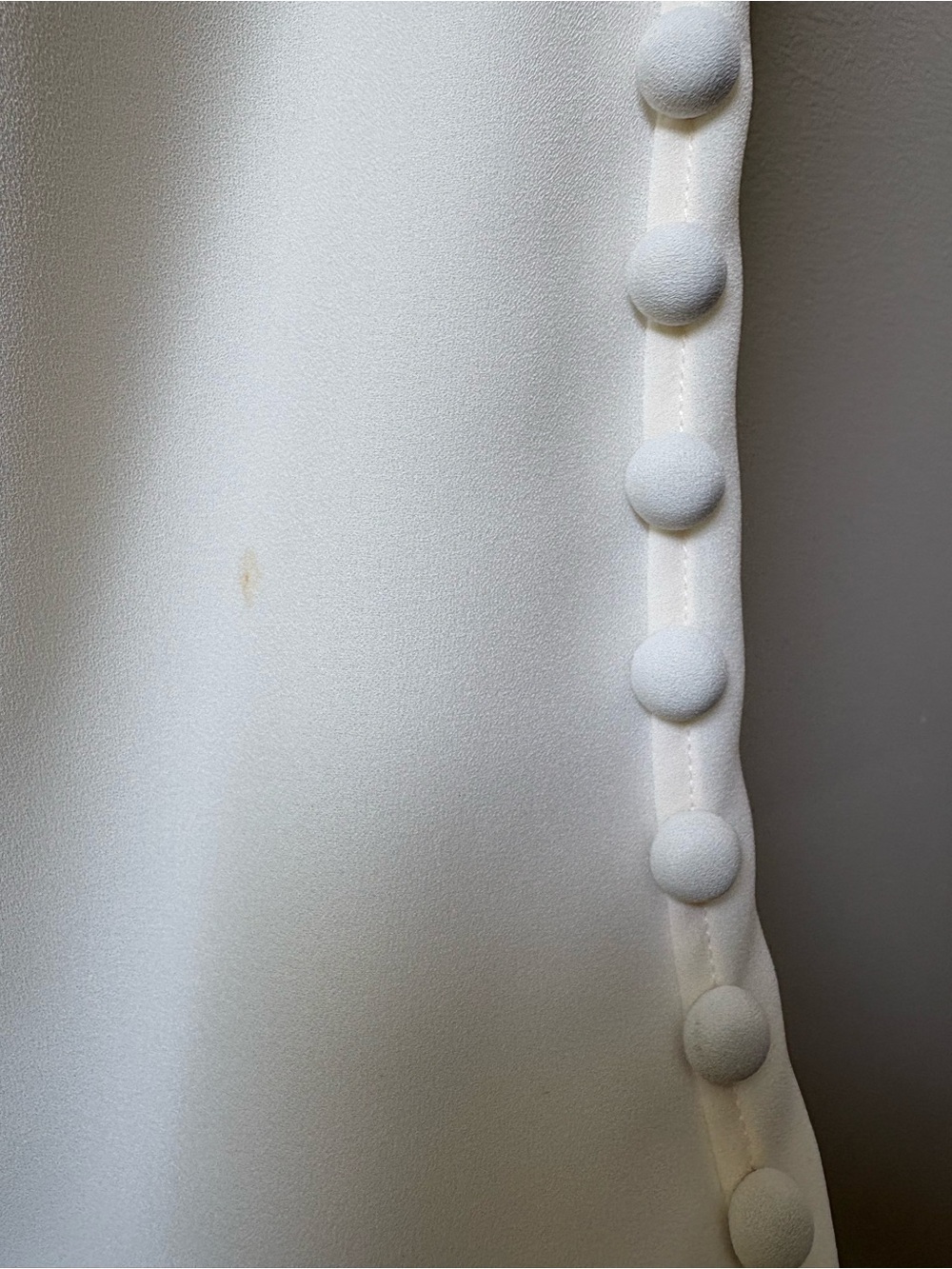 Zimmermann Ivory Keyhole Blouse with Button-Trim Sleeves - Picture 7 of 7